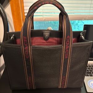 Coach Black Leather Men's Bag